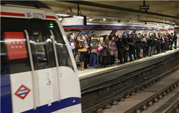 SPAIN STRIKE METRO