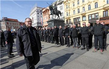 Policija privela D. Keleminca, predsjednika A-HSP, na okupljanju u središtu Zagreba 