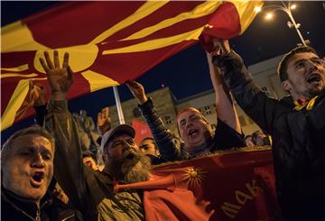 FYROM PROTEST AGAINST COALITION GOVERNMENT