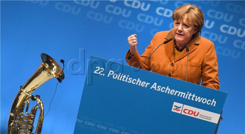 CDU Ash Wednesday event - Merkel