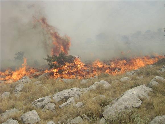 Šibenik: Znatno povećanje požara i štete od vatre u prva dva mjeseca 2017.