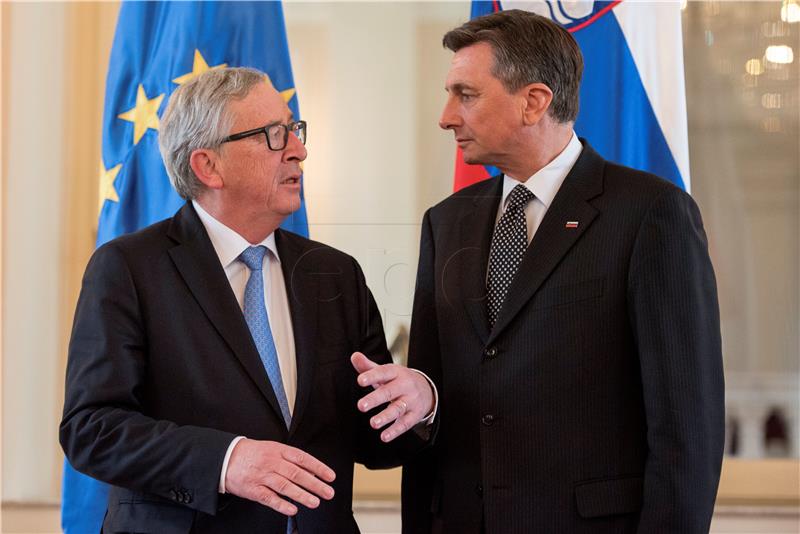 Juncker, Pahor talk EU's future