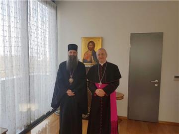 Croatian Catholic and Serbian Orthodox dignitaries hold talks