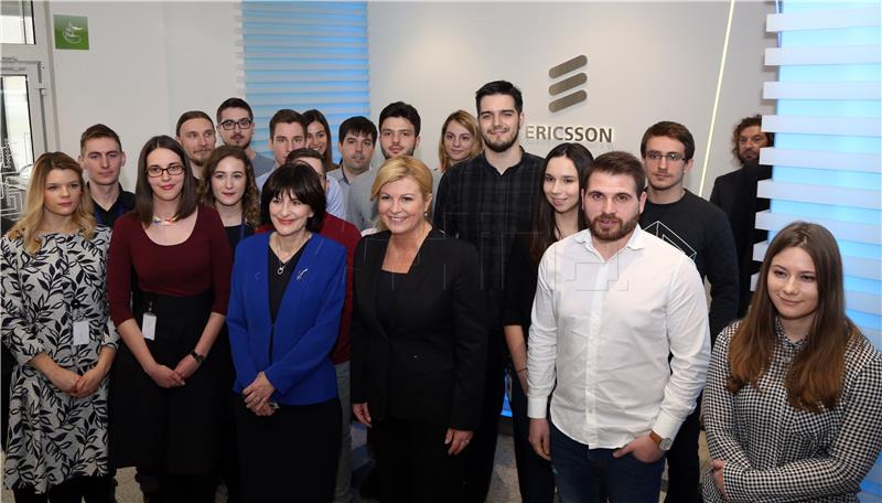 Predsjednica Kolinda Grabar-Kitarović posjetila tvrtku Ericsson Nikola Tesla