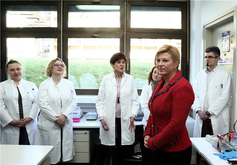 Predsjednica Republike Kolinda Grabar-Kitarović posjetila Institut Ruđer Bošković