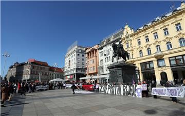 "Women against Poverty" protest march held in Zagreb