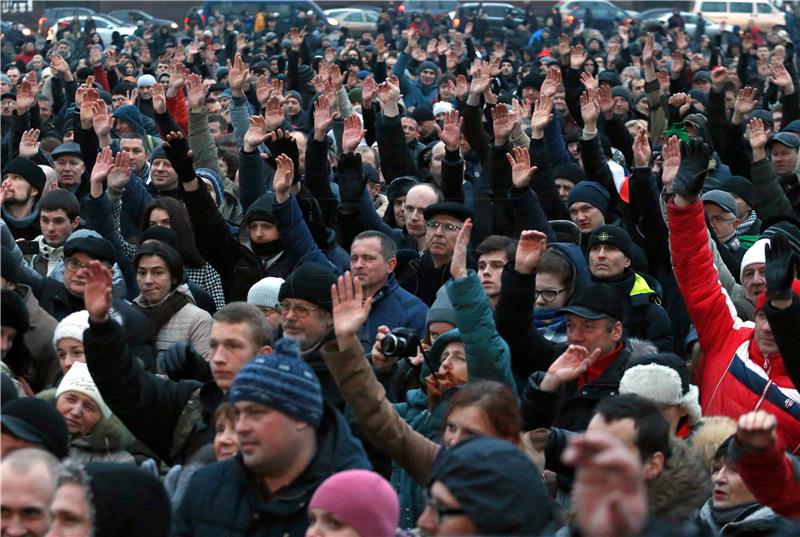 Bjelorusija odgodila "parazitski" porez nakon masovnih prosvjeda