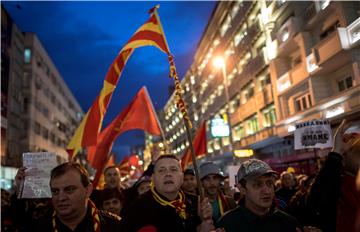 FYROM PROTEST AGAINST COALITION GOVERNMENT