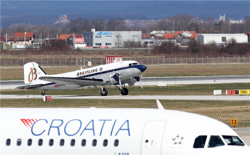 Breitling DC-3 sletio u Zagreb