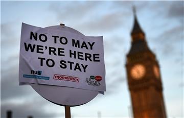 BRITAIN BREXIT MIGRANTS PROTESTS