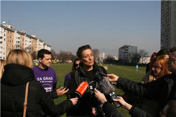 Konferencija za novinare stranke "Za grad" i platforme "Zagreb je naš!"