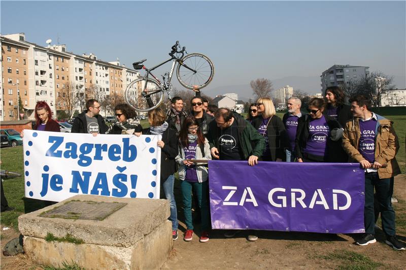 Konferencija za novinare stranke "Za grad" i platforme "Zagreb je naš!"