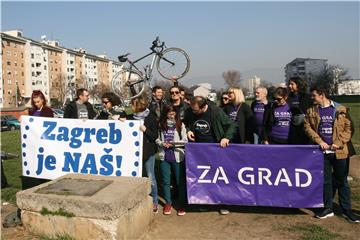 Konferencija za novinare stranke "Za grad" i platforme "Zagreb je naš!"