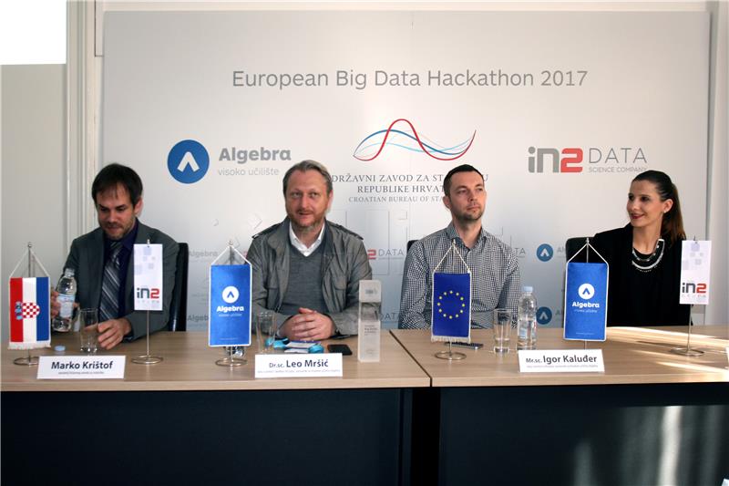 Znanstvenicima Državnog zavoda za statistiku prvo mjesto na Europskom Big Data Hackathonu