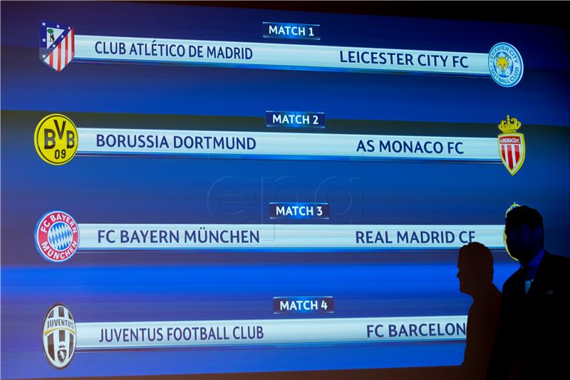 SWITZERLAND SOCCER UEFA CHAMPIONS LEAGUE DRAW