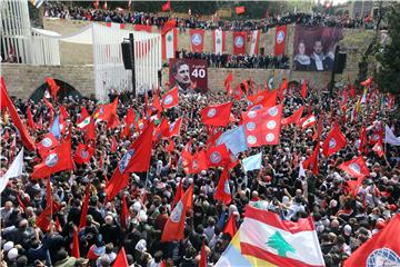 LEBANON ANNIVERSARY OF JUMBLATT ASSINATION