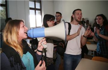 Studentski sabor Hrvatskih studija pokrenuo blokadu nastave 