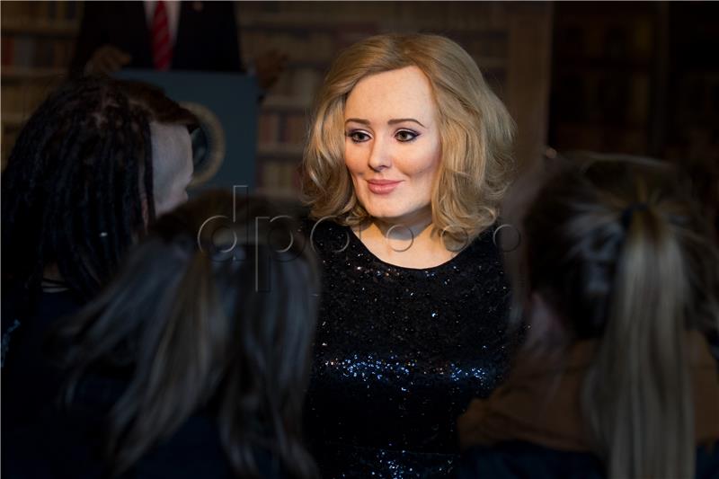 Wax sculpture of British musician Adele in Hamburg