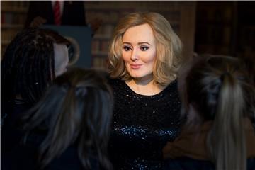 Wax sculpture of British musician Adele in Hamburg