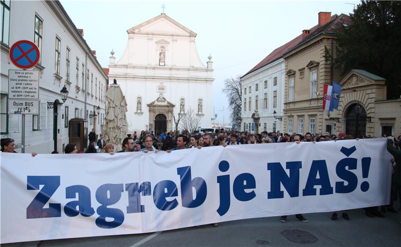 Platforma "Zagreb je naš" pred Gradskom skupštinom predstavila svoj proglas  