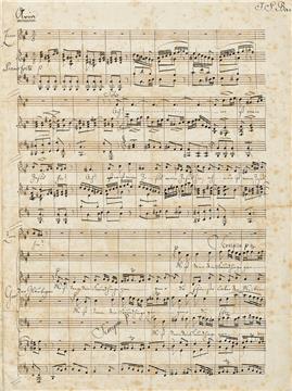 SWITZERLAND AUCTION MENDELSSOHN MANUSCRIPT