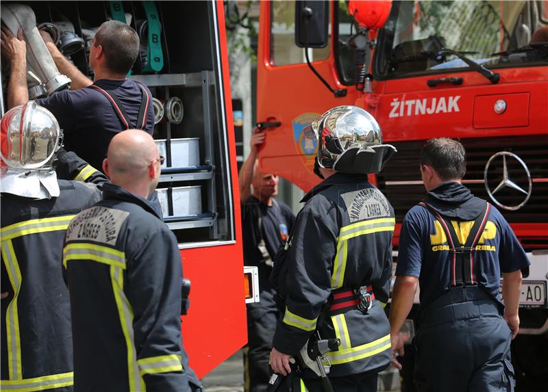 Požar u zgradi na zagrebačkom Jarunu