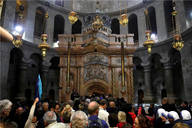 ISRAEL PALESTINIANS JERUSALEM CHRISTIANITY JESUS TOMB