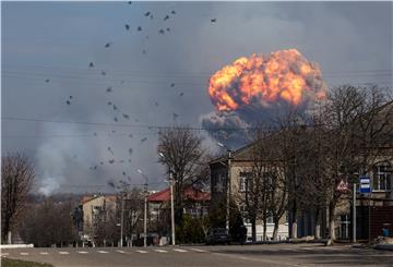 UKRAINE FIRE AMMUNITION DEPOT