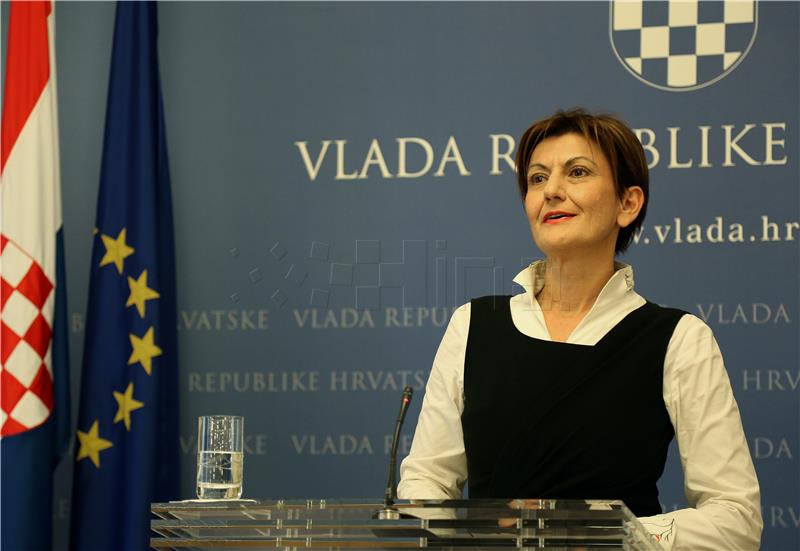 Potpredsjednica Vlade Martina Dalić održala konferenciju za medije