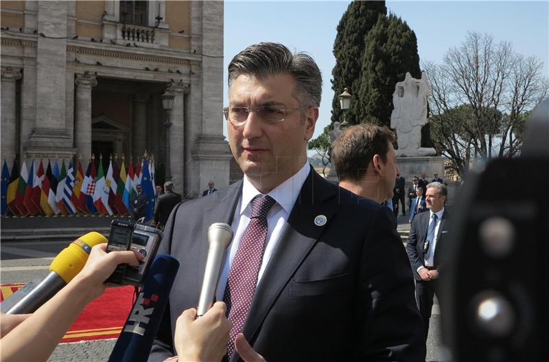 Plenković: Tekst Rimske deklaracije realan je i izbalansiran