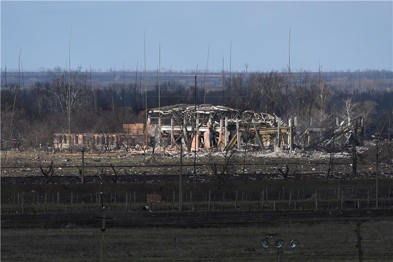 UKRAINE FIRE AMMUNITION DEPOT