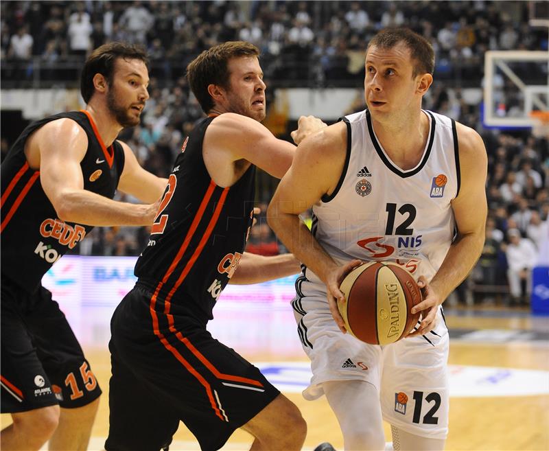 ABA liga: Partizan - Cedevita 74-73