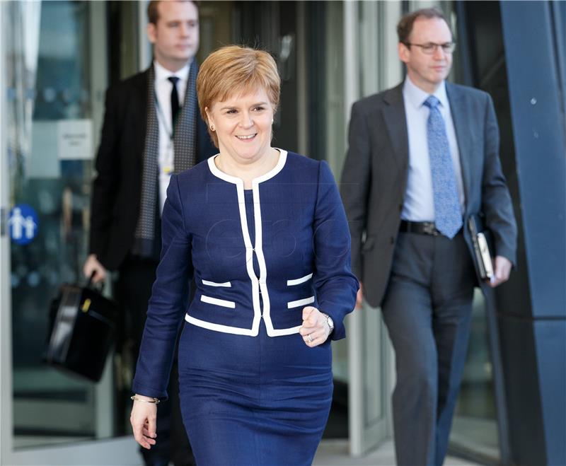 BRITAIN SCOTLAND STURGEON MAY MEETING