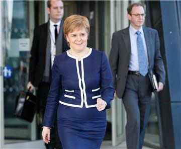 BRITAIN SCOTLAND STURGEON MAY MEETING