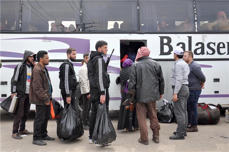 SYRIA HOMS EVACUATION