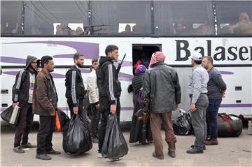 SYRIA HOMS EVACUATION