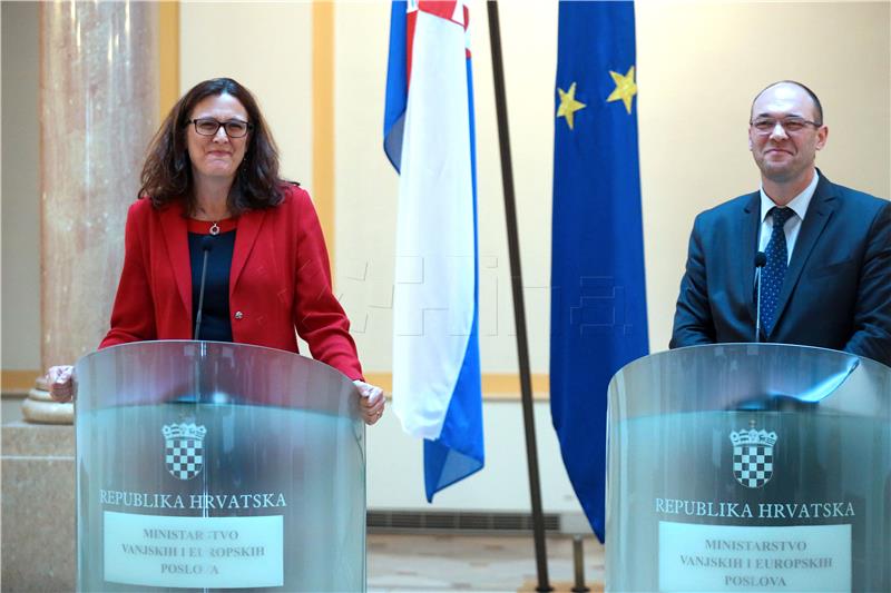 Stier says Croatia supports EU in entering into free trade agreements