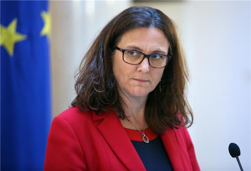 Croatian FM Stier meets EU Commissioner Malmstroem