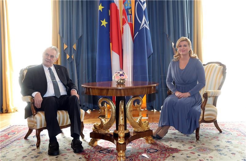 Czech President Zeman official visit to Croatia