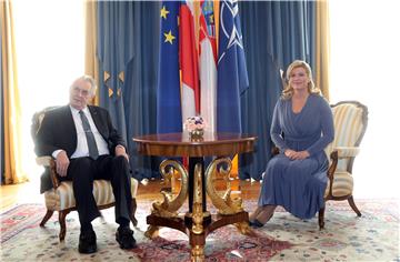 Czech President Zeman official visit to Croatia