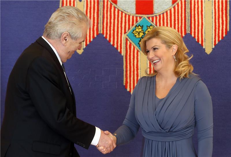 Czech President Zeman official visit to Croatia