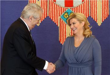 Czech President Zeman official visit to Croatia