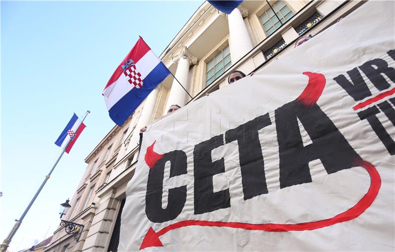 Protest against CETA