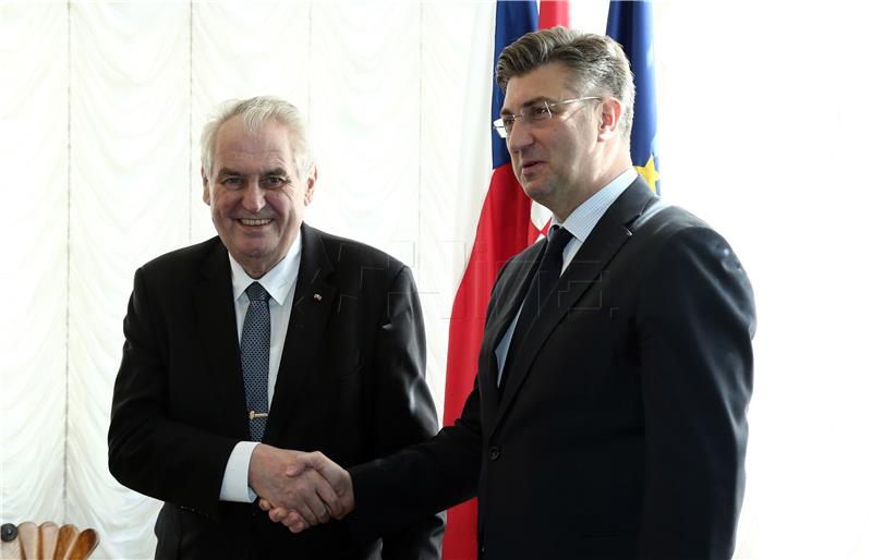 Plenković i Zeman potvrdili dobre bilateralne odnose