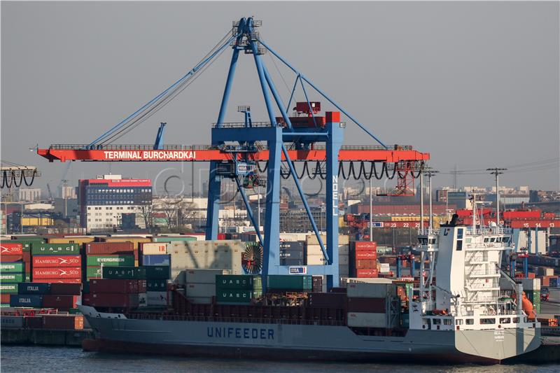 Hamburg harbour container terminal