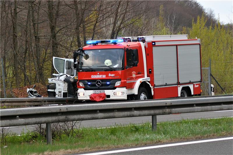 Sudar na A1 između čvora Novigrad i tunela Sv, Marko