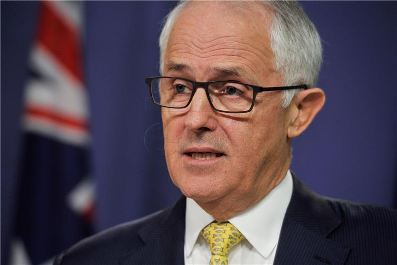 AUSTRALIA GOVERNMENT TURNBULL SYRIA PRESSER