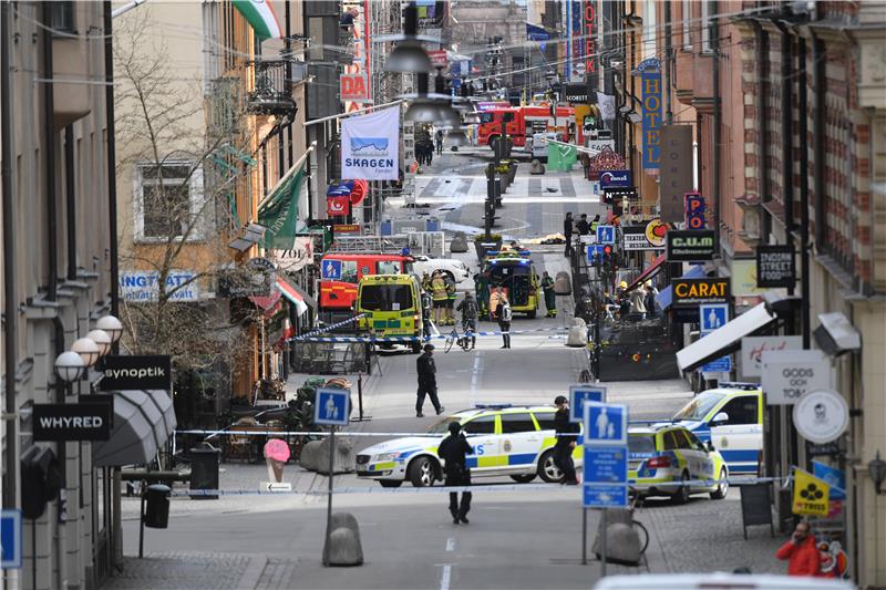 STOCKHOLM TRUCK CRASH