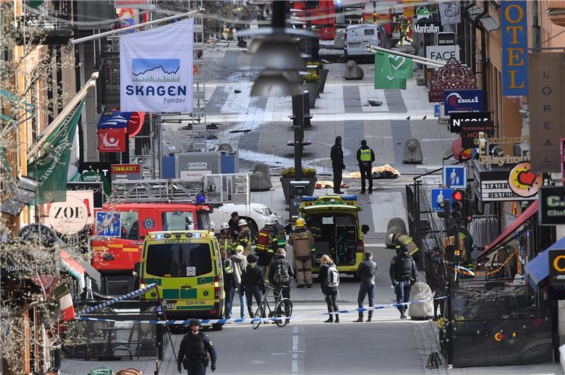 STOCKHOLM TRUCK CRASH