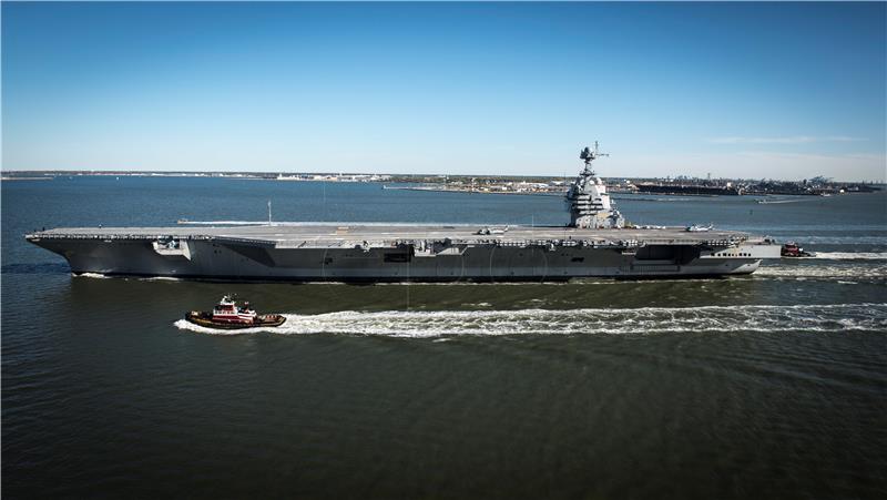 USA AT SEA DEFENSE AIRCRAFT CARRIER